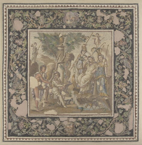 Mosaïque du jugement de Pâris, image 7/14