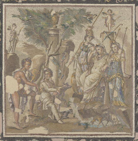 Mosaïque du jugement de Pâris, image 8/14