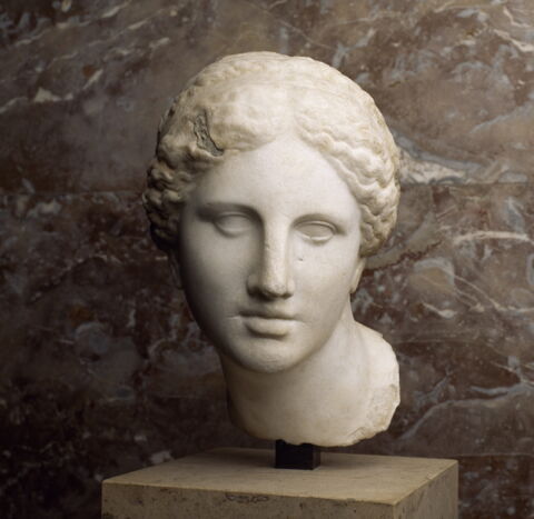 Tête d'Aphrodite du type de l'"Aphrodite de Cnide"
