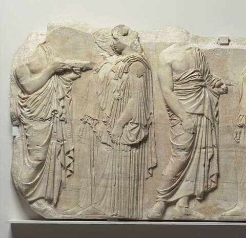 Plaque des Ergastines, bloc 7 de la frise Est des Grandes Panathénées, image 4/16