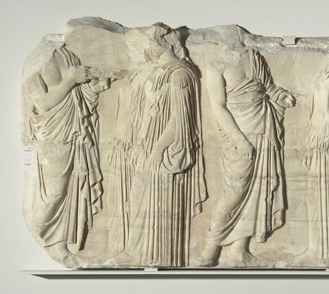 Plaque des Ergastines, bloc 7 de la frise Est des Grandes Panathénées, image 5/16