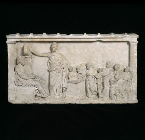 Relief votif dédié à Asclépios et Hygie
