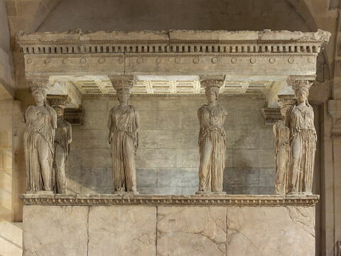 Tirage du baldaquin des caryatides de l'Érechtéion, image 3/13