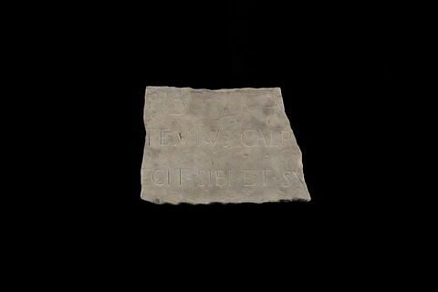plaque de loculus ; inscription