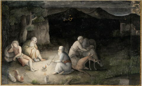 La Halte nocturne (Page de l'Album de Saint-Pétersbourg ), image 4/7