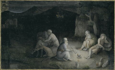 La Halte nocturne (Page de l'Album de Saint-Pétersbourg ), image 5/7