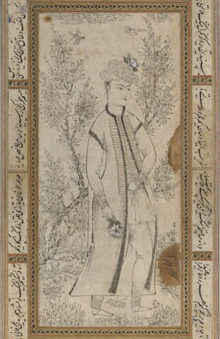 Jeune homme à la rose (page d'album), image 7/12