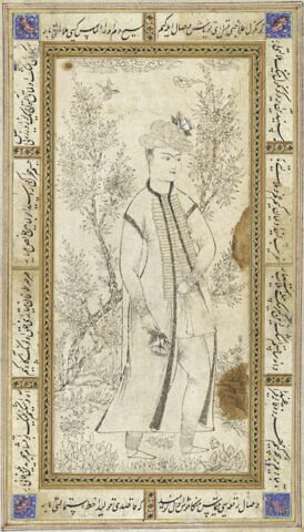 Jeune homme à la rose (page d'album), image 10/12