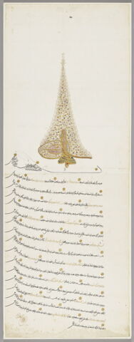 Ahdname (accord) au nom du sultan Ahmet III (r. 1703-1730) adressé  en 1718 à la République de Raguse