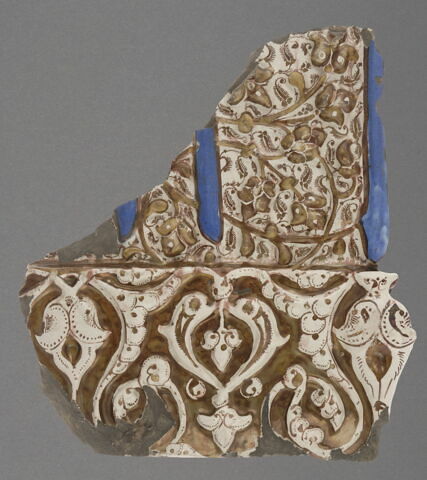 Fragment de plaque de revêtement