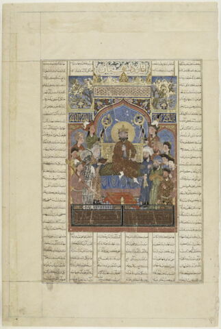 Alexandre en trône (page du 