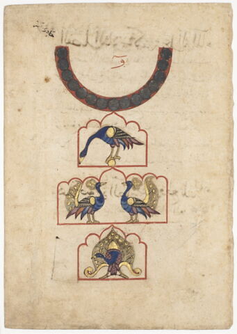 Clepsydre aux paons (page d'un 