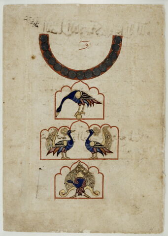 Clepsydre aux paons (page d'un 