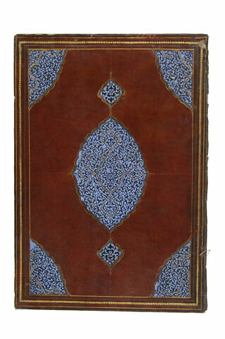 Plats de reliure au médaillon à appendices et décor de tchi, de fleurettes et de rumi, image 4/4