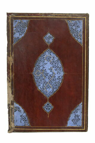 Plat de reliure au médaillon à appendices et décor de tchi, de fleurettes et de rumi, image 4/4