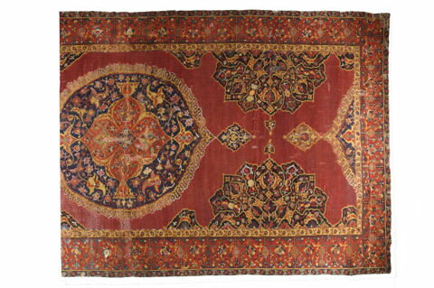 Tapis à médaillons en mandorle sur champ pointillé, image 6/8