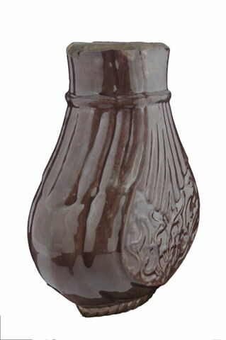 Vase cannelé aubergine, image 4/5