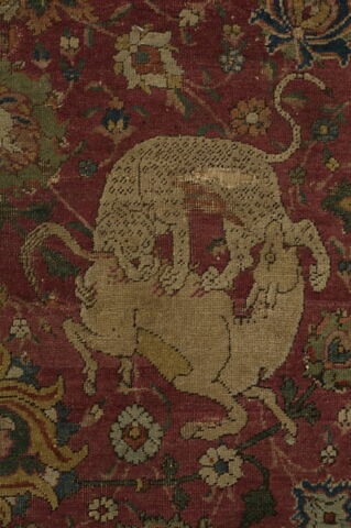 Fragment de tapis aux combats d'animaux, image 3/3