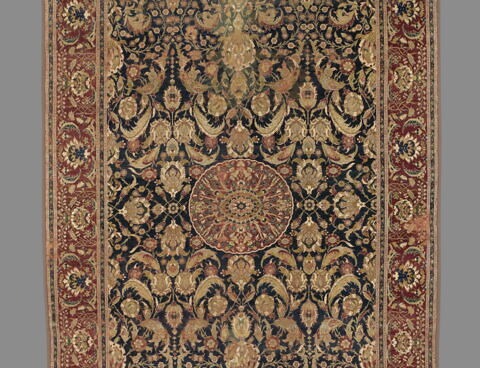 Tapis de cour à décor saz