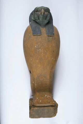 Cercueil miniature contenant une pseudo-momie d'Osiris, trois figurines de fils d'Horus et une boule magique ou scarabée, image 6/8