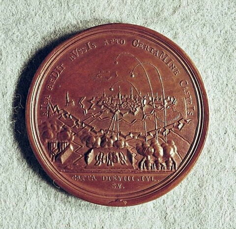 Médaille : Prise de Riga, 1710.