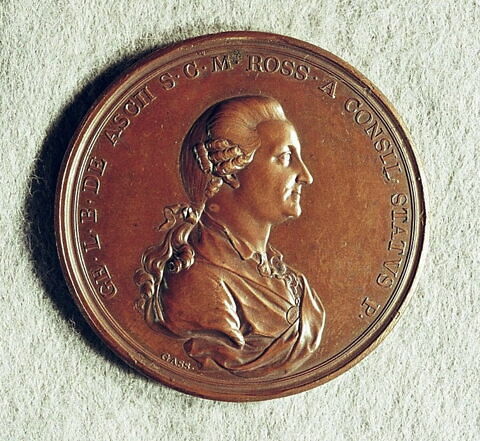 Médaille : Médecin en chef, baron Asch, 1770., image 2/2