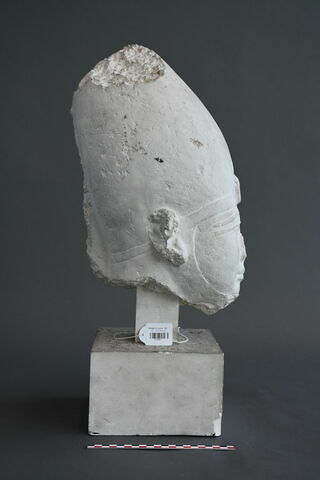 Moulage d'une tête royale Louvre E 10969, image 3/4