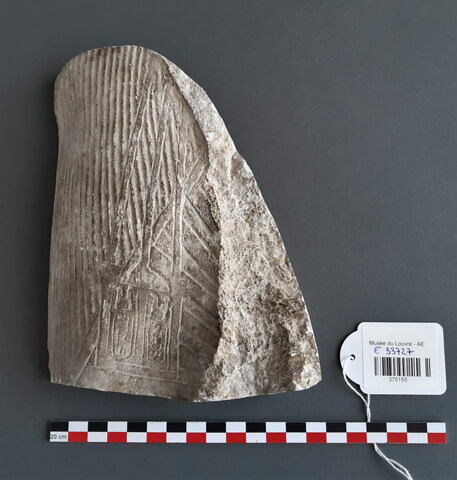 moulage d'un détail de la statue Louvre E 11609