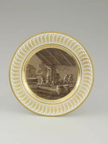 Assiette du Service Encyclopédique n° 44. Salpêtrier