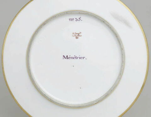 Assiette du Service Encyclopédique n° 35. Ménétrier, image 2/2