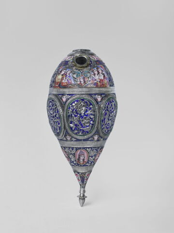 Panse de qalyan à décor floral, image 3/10