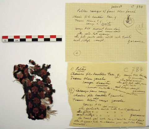 décor de textile ; fragment, image 2/2