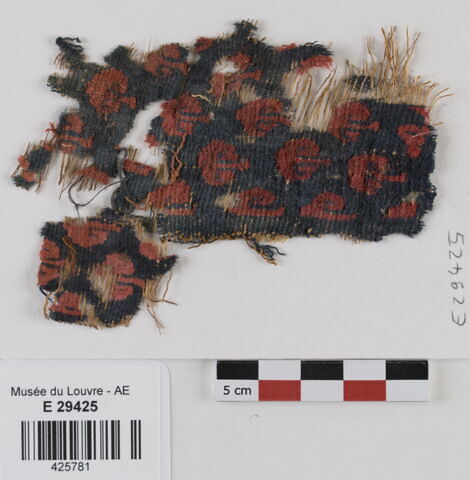 décor de textile ; fragment