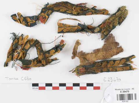 décor de textile ; fragments