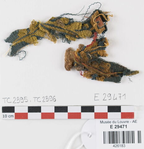 décor de textile ; fragment