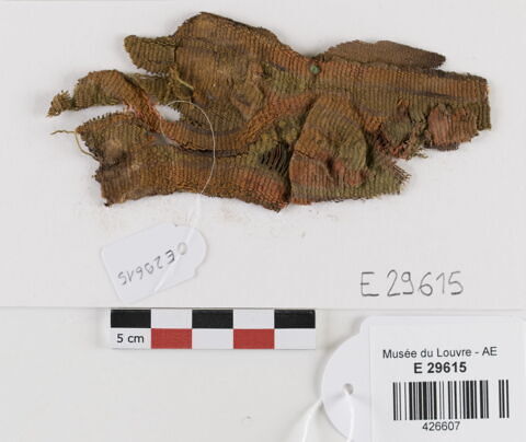 décor de textile ; fragment