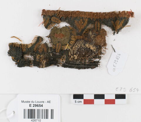 décor de textile ; fragment