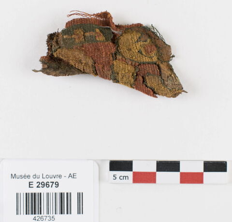 décor de textile ; fragment
