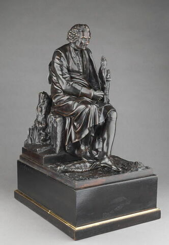 Rousseau assis foulant aux pieds l'idole du préjugé, image 3/8