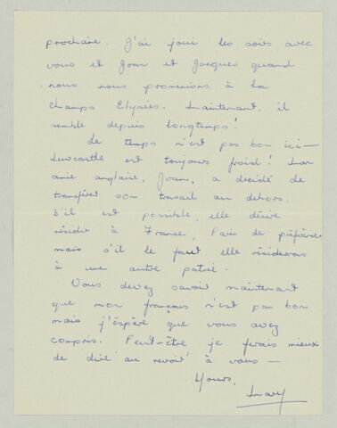 LAS ? à Maurice Castetz, 31 août 1951
