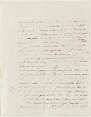 Lettre autographe signée à Eugène Delacroix, 6 mars 1828
