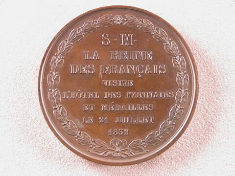 Visite de la reine à la Monnaie, 21 juillet 1832