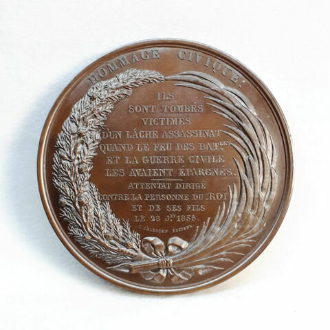 Hommage aux victimes de l'attentat de Fieschi contre Louis-Philippe et ses fils, 28 juillet 1835, image 2/2