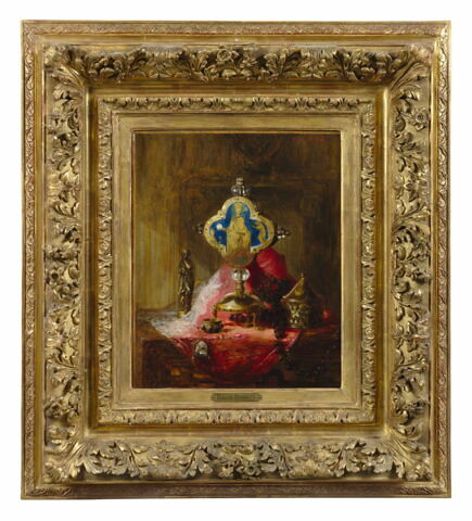 Nature morte au reliquaire de saint Henri et divers objets d'art médiéval, image 2/2