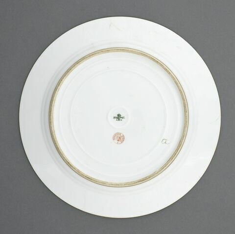 Assiette au chiffre de LN couronné de Napoléon III, du service de table du ministère d’Etat, image 3/8