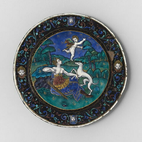 Assiette : Diane chasseresse regardant Amour s'envoler (d'une paire avec RFML.OA.2022.2.6.1), image 4/4
