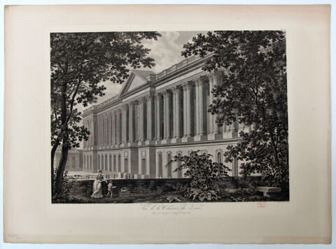 Vue de la Colonnade du Louvre / Prise du Jardin de l'hôtel d'Angivillier, image 2/2