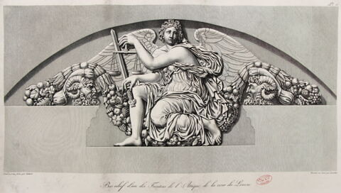 Bas-relief d'un des frontons de l'Attique de la Cour du Louvre