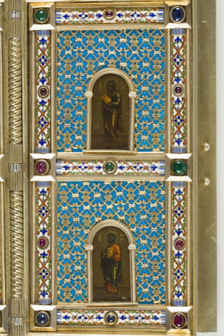 Triptyque offert par l'aristocratie saint-pétersbourgeoise à Nicolas II et Alexandra pour la naissance de la Grande-Duchesse Olga Nikolaïevna Romanova, image 7/13