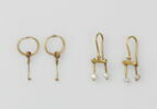 boucle d'oreille en barrette à 2 pendentifs, image 2/2